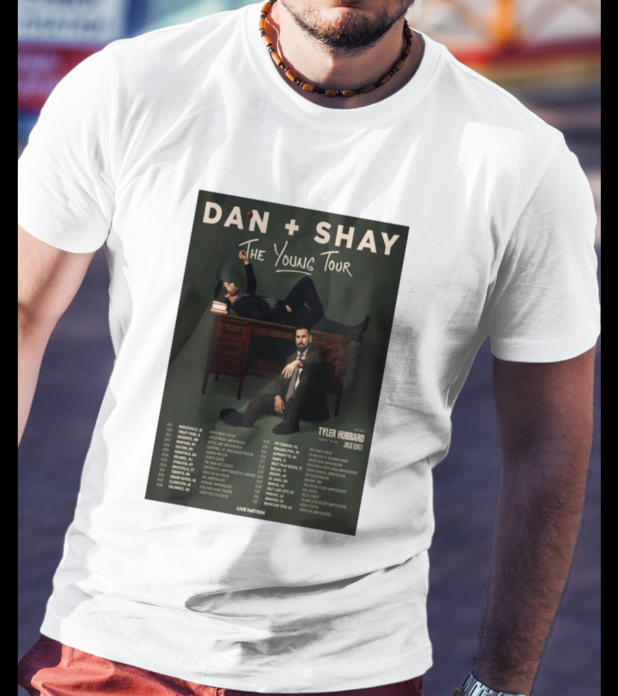 Dan Shay The Young Tour 2026 Tyler Hubbard Josh Ross Live Nation T-Shirt