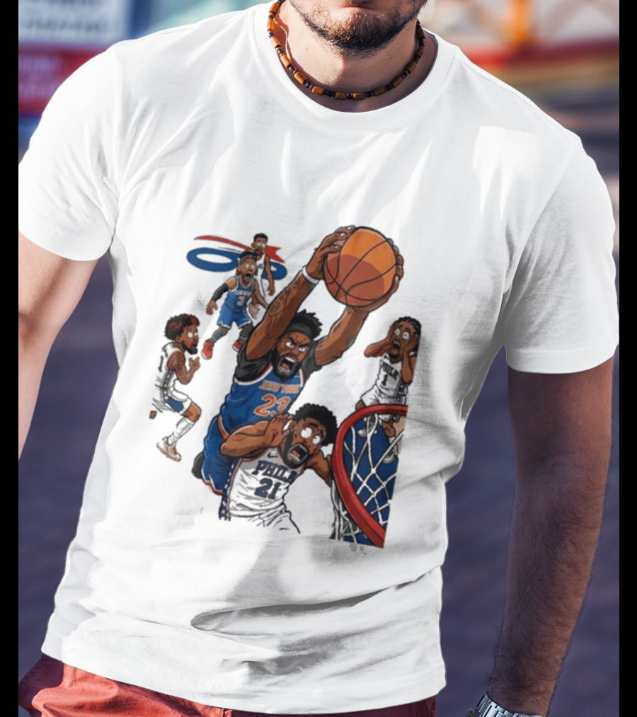 Josh Hart Monster Dunk New York Knicks Basketball Player Epic Slam T-Shirt