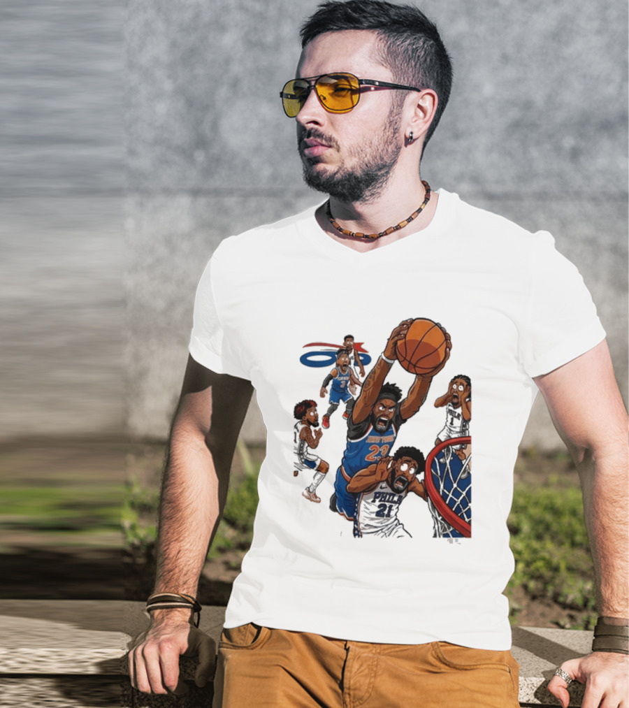 Josh Hart Monster Dunk New York Knicks Basketball Player Epic Slam T-Shirt