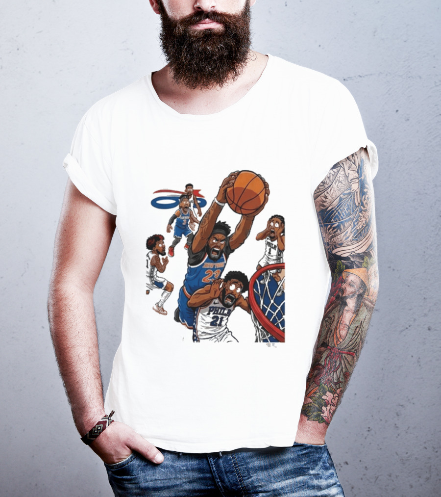 Josh Hart Monster Dunk New York Knicks Basketball Player Epic Slam T-Shirt