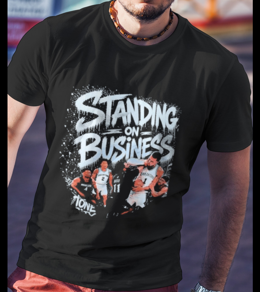 San Antonio Spurs Standing On Business Basketball Team T-Shirt