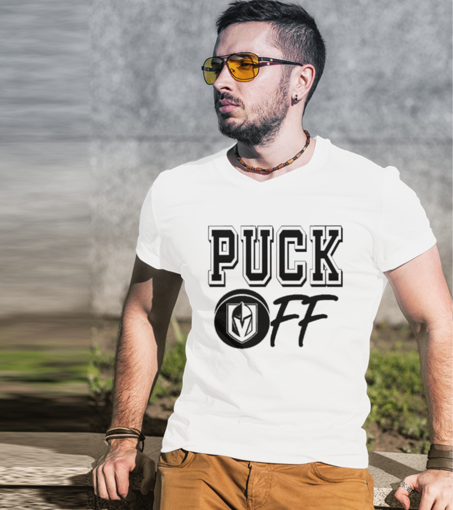 Vegas Golden Knights Puck Off Hockey Fan T-Shirt