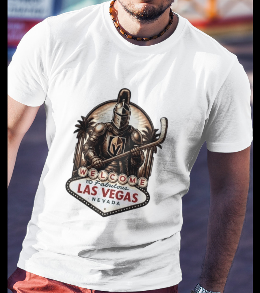Vegas Golden Knights Welcome To Fabulous Las Vegas Nevada Hockey Knight T-Shirt