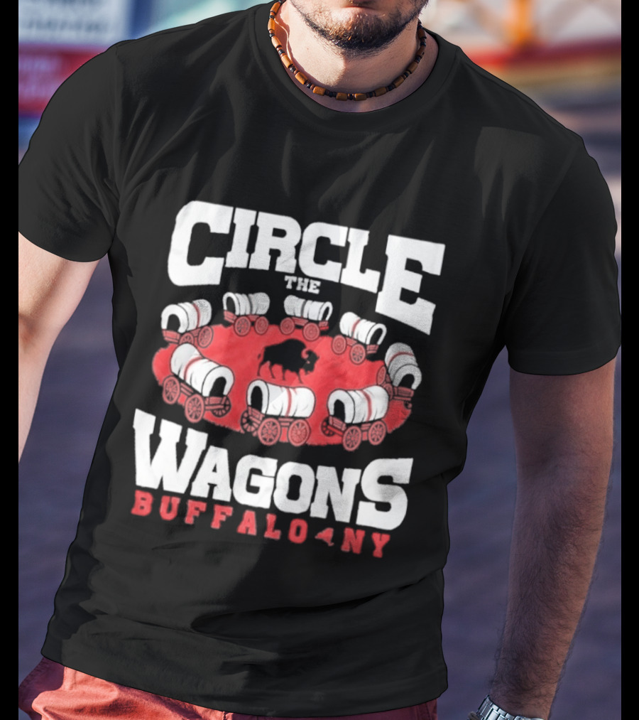Circle The Wagons Buffalo NY Bills Football T-Shirt
