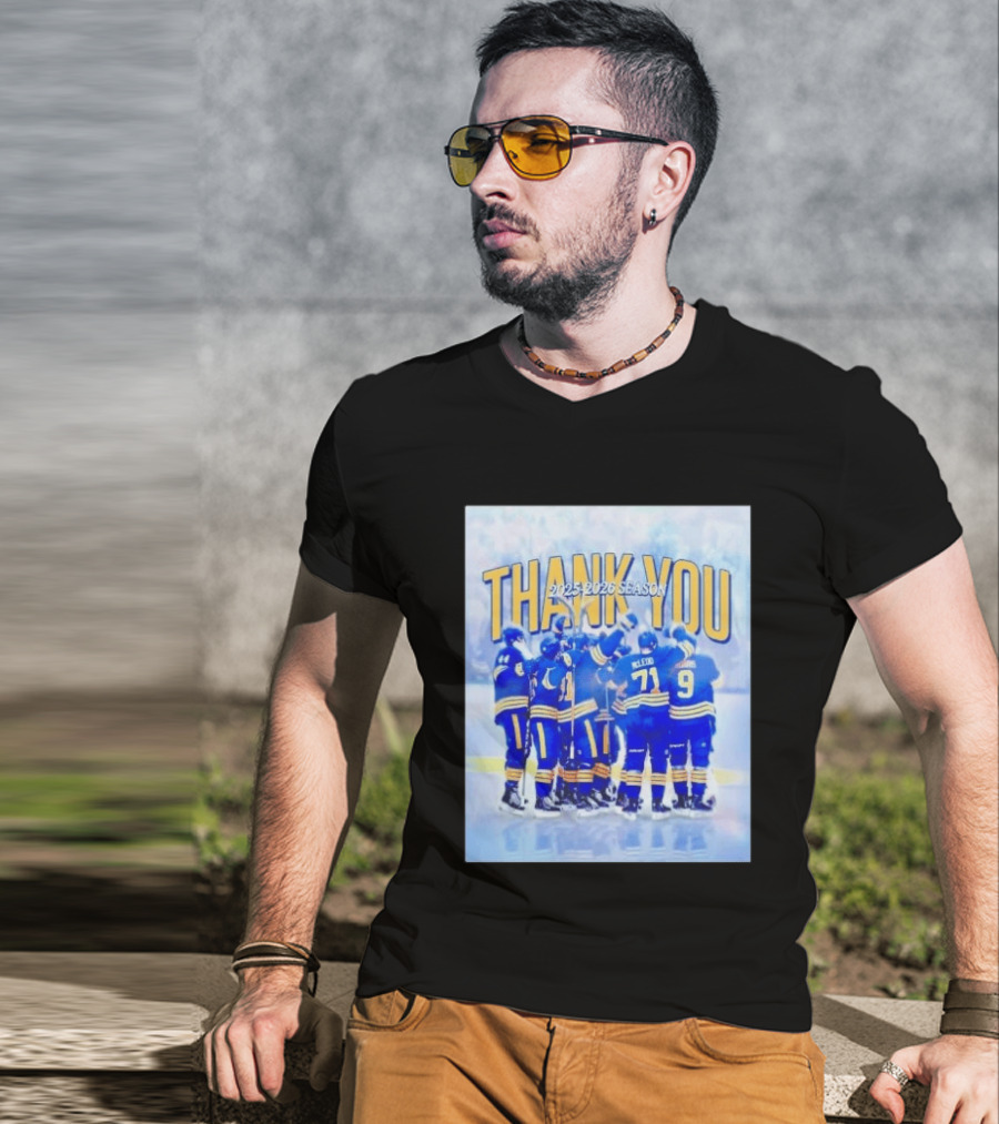 Buffalo Sabres Thank You 2025 2026 Season Players T-Shirt
