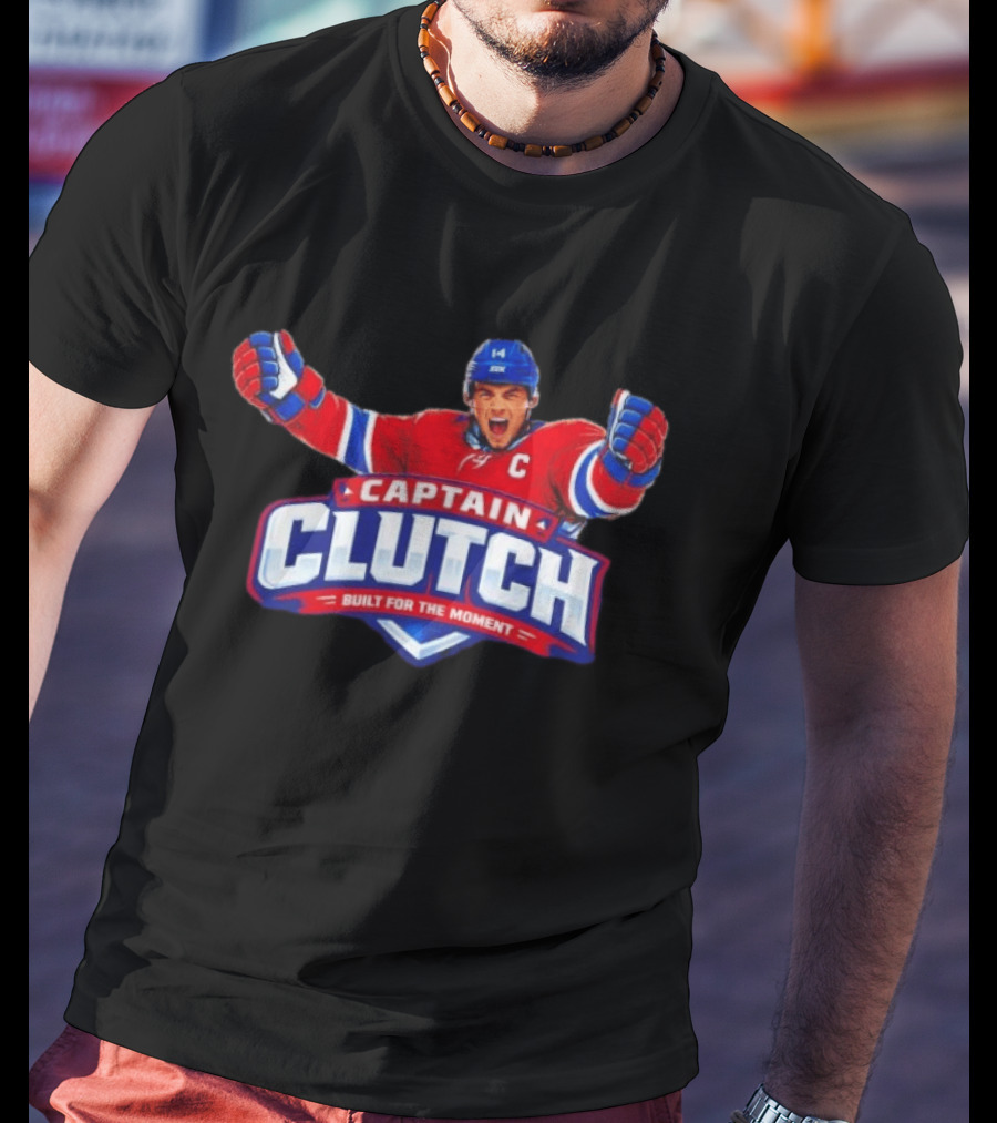 Nick Suzuki Captain Clutch Built For The Moment Montreal Canadiens T-Shirt