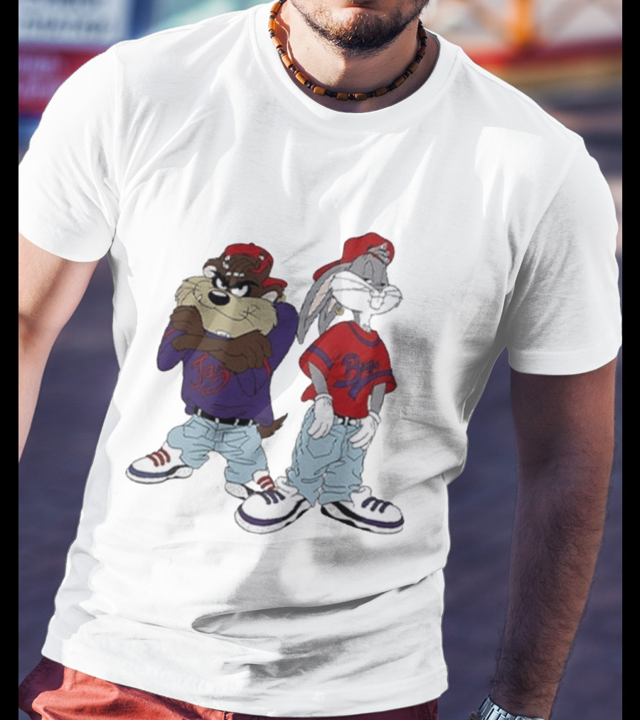 Bugs Bunny Taz Hip Hop Style Kriss Kross Outfits T-Shirt