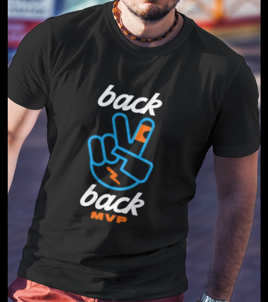 Back 2 Back MVP Piece Hand Shai Gilgeous Alexander T-Shirt
