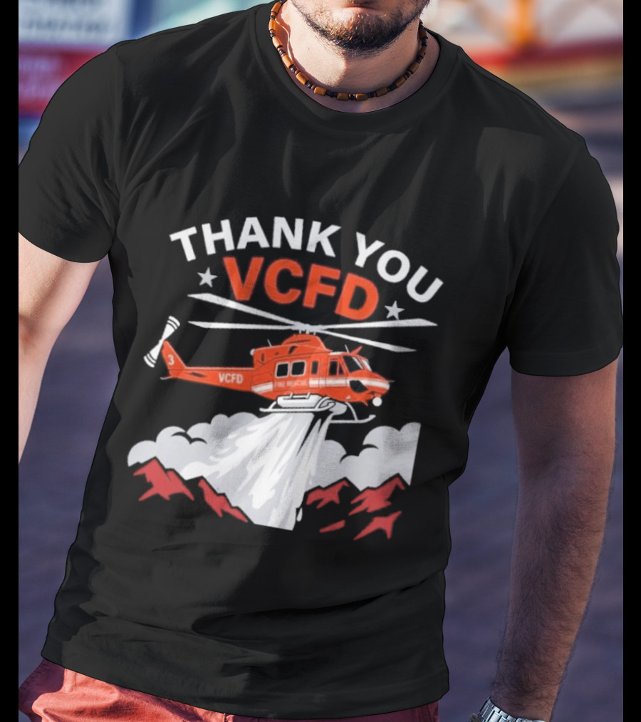 Thank You VCFD Helicopter Rescue T-Shirt