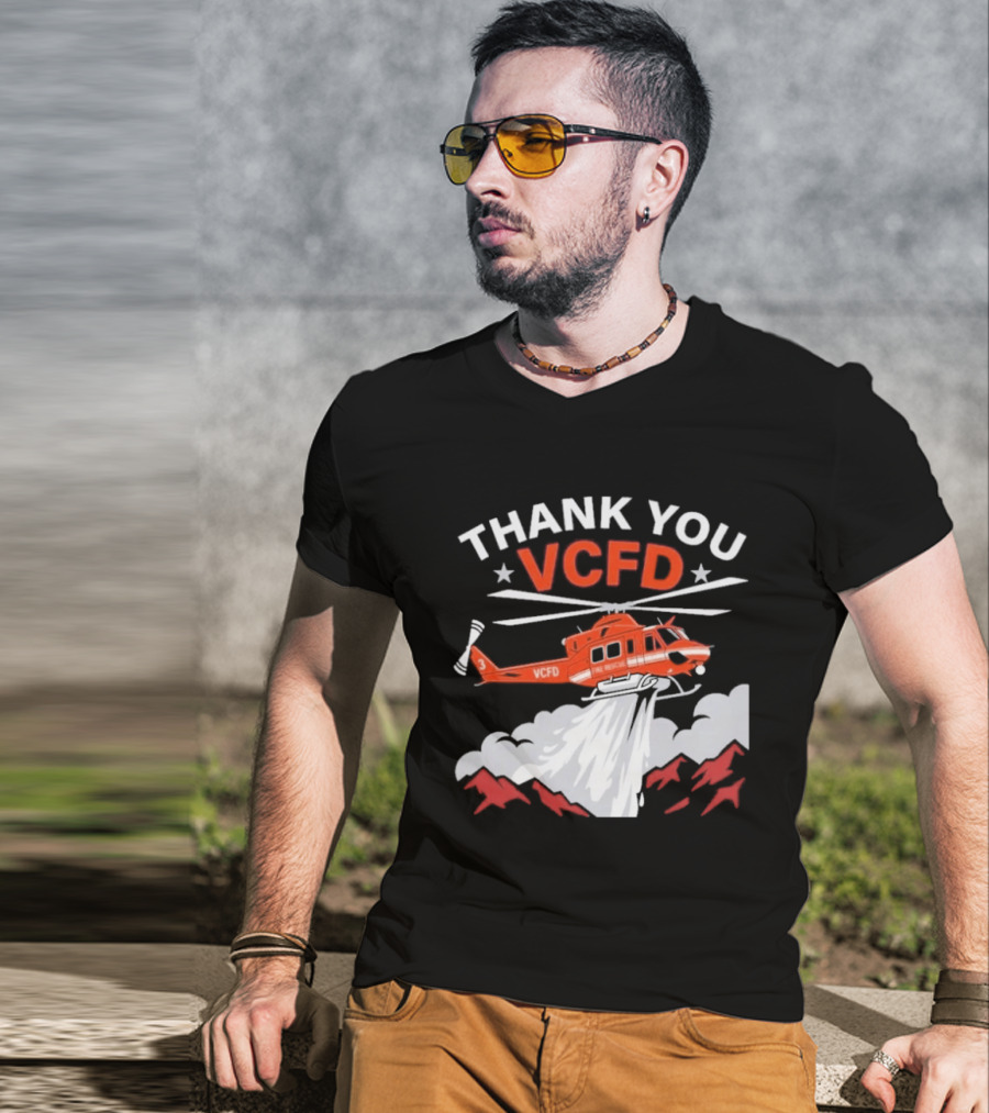 Thank You VCFD Helicopter Rescue T-Shirt