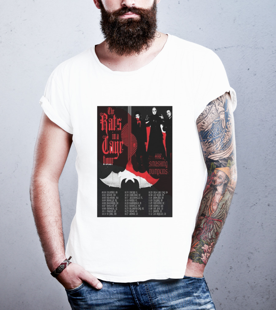 The Smashing Pumpkins Rats In A Cage Tour 2026 T-Shirt