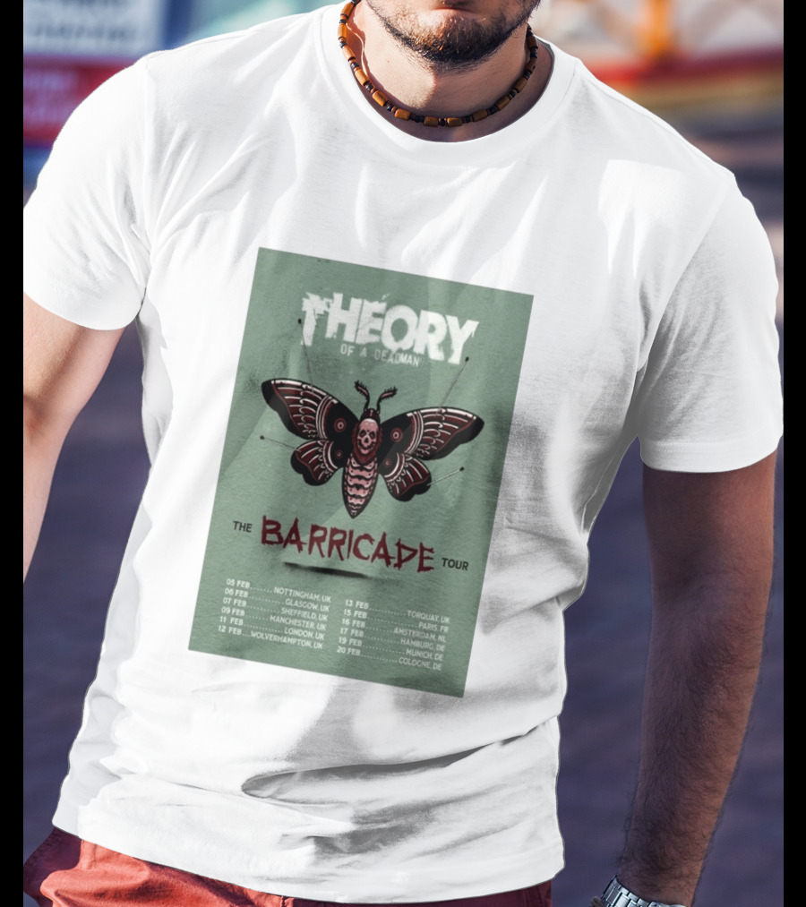 Theory Of A Deadman The Barricade Tour 2027 Dates And Locations T-Shirt