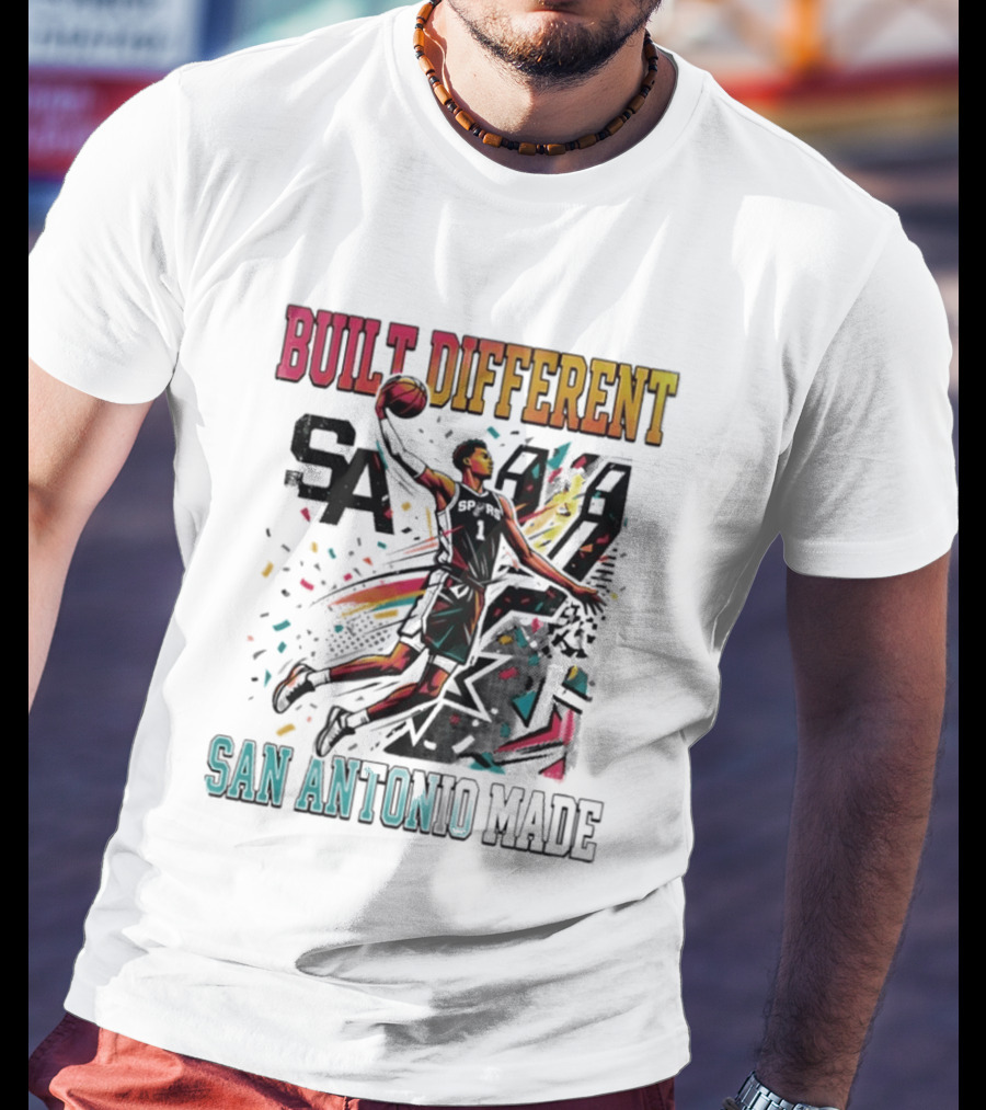 Built Different Victor Wembanyama San Antonio Made Spurs Basketball 2026 T-Shirt