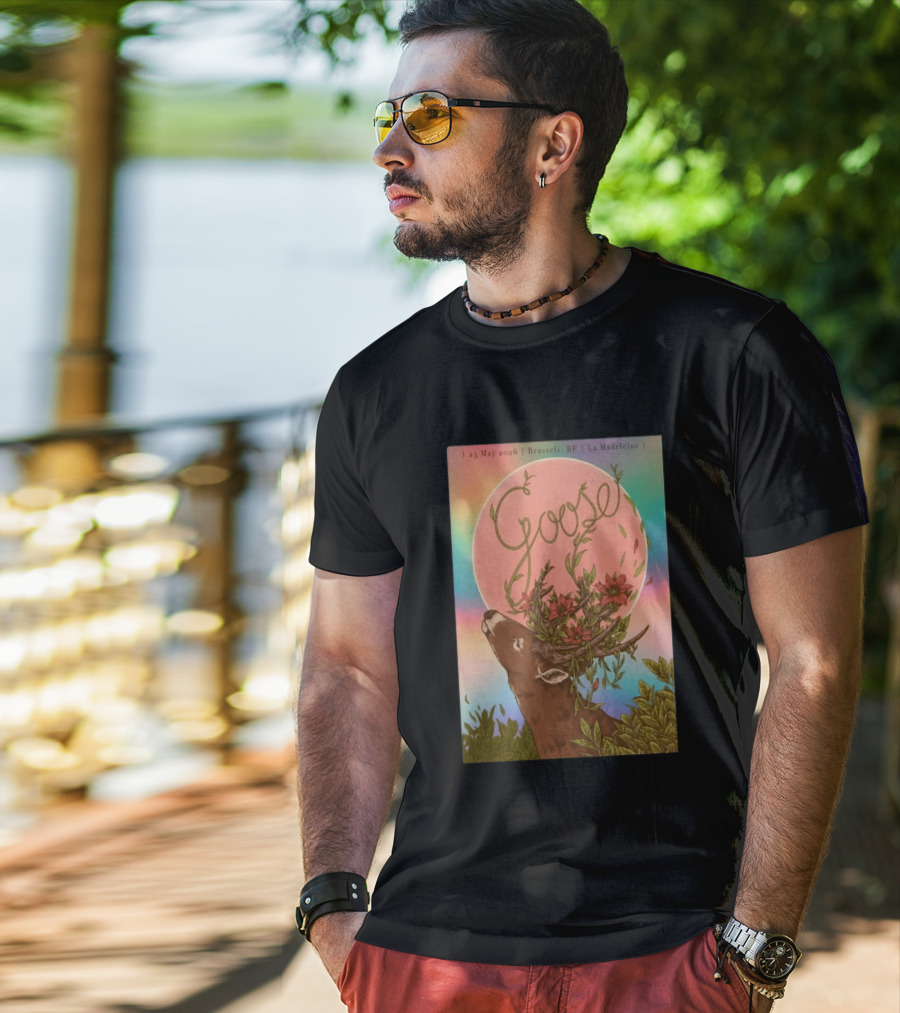 Goose Brussels BE La Madeleine May 25 2026 Deer With Blossoms T-Shirt