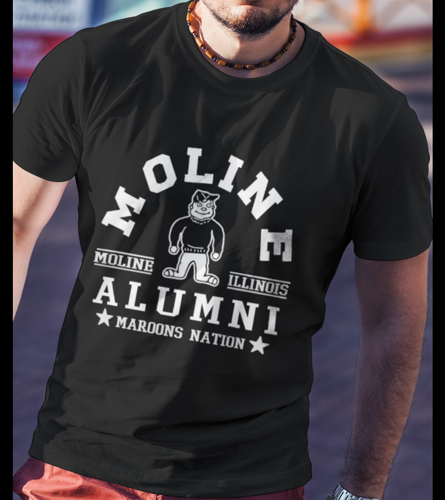 Moline Illinois Alumni Maroons Nation T-Shirt