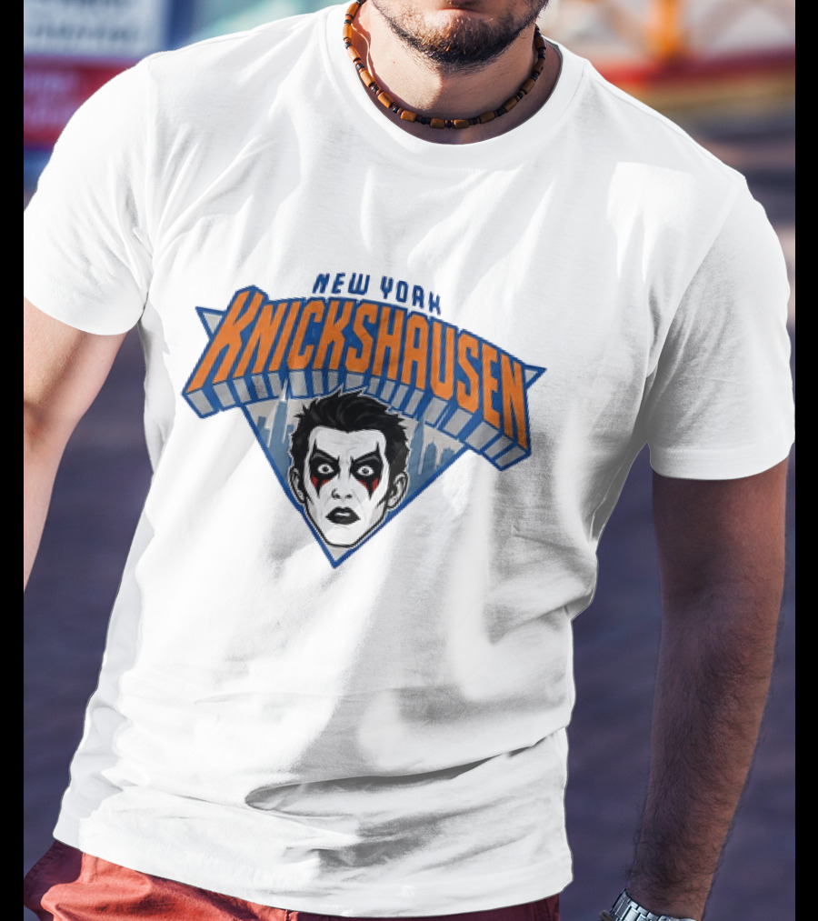 New York Knickshausen Danhausen Face NBA Basketball T-Shirt