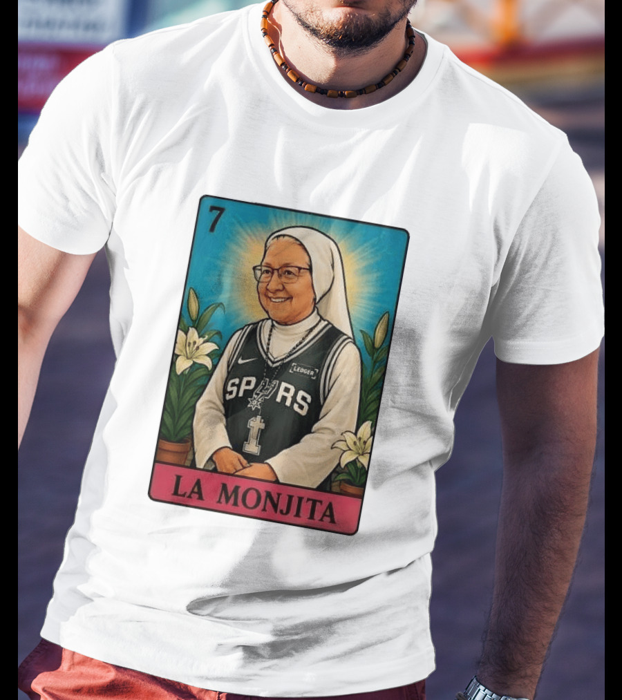Salesian Sisters La Monjita Spurs Basketball Legend T-Shirt