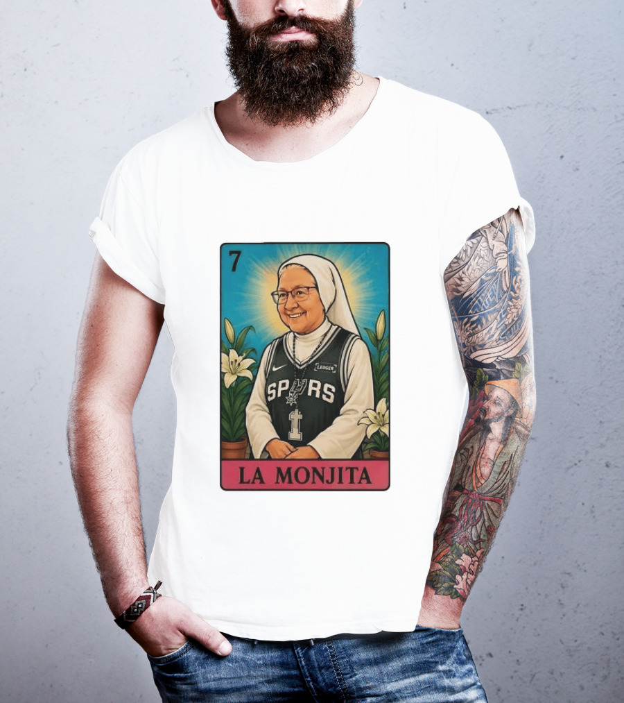 Salesian Sisters La Monjita Spurs Basketball Legend T-Shirt