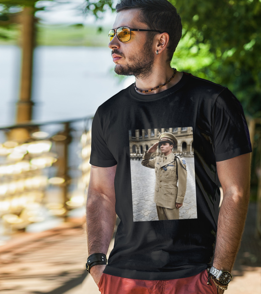 Audie Murphy The Boy Who Wouldn't Die May 28 1971 Plane Crash Hero 45 T-Shirt