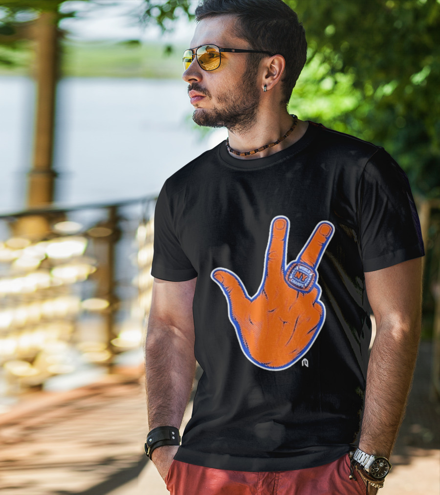 World Champion NY Ring Finger Gesture T-Shirt