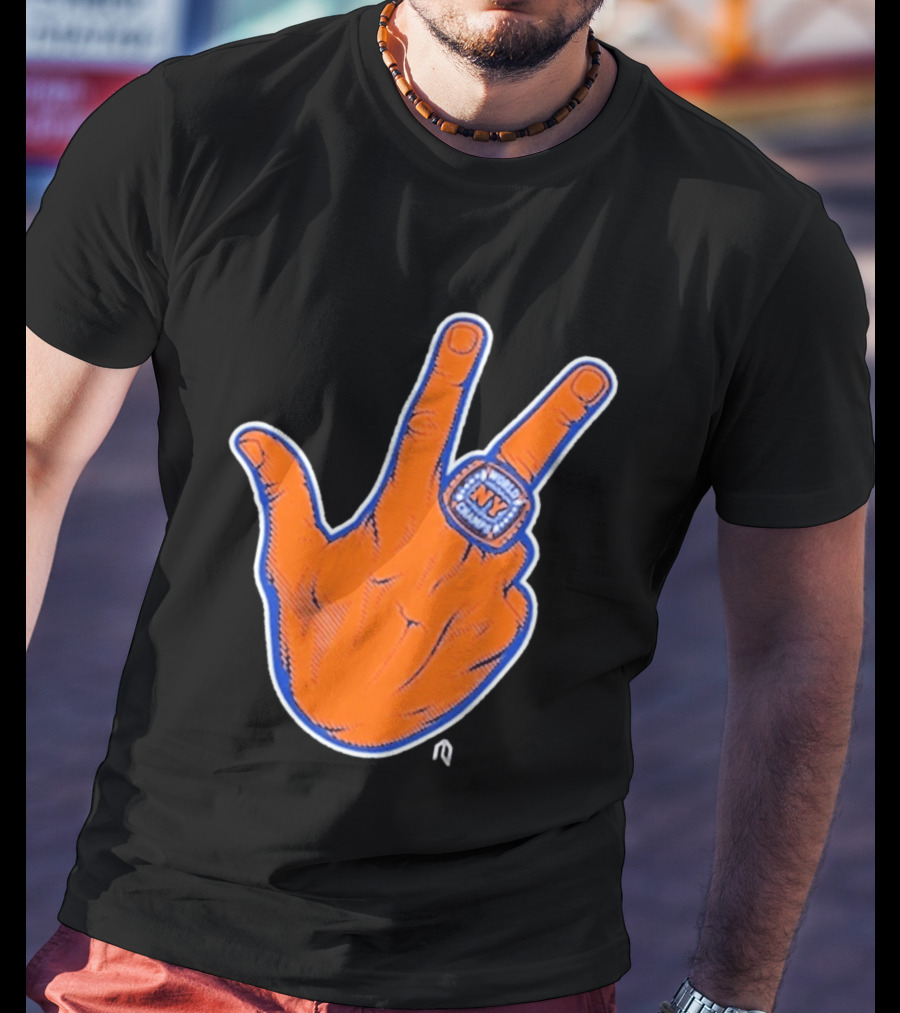 World Champion NY Ring Finger Gesture T-Shirt