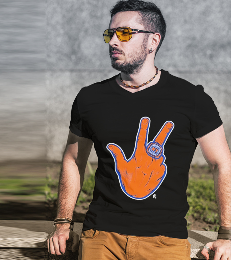 World Champion NY Ring Finger Gesture T-Shirt