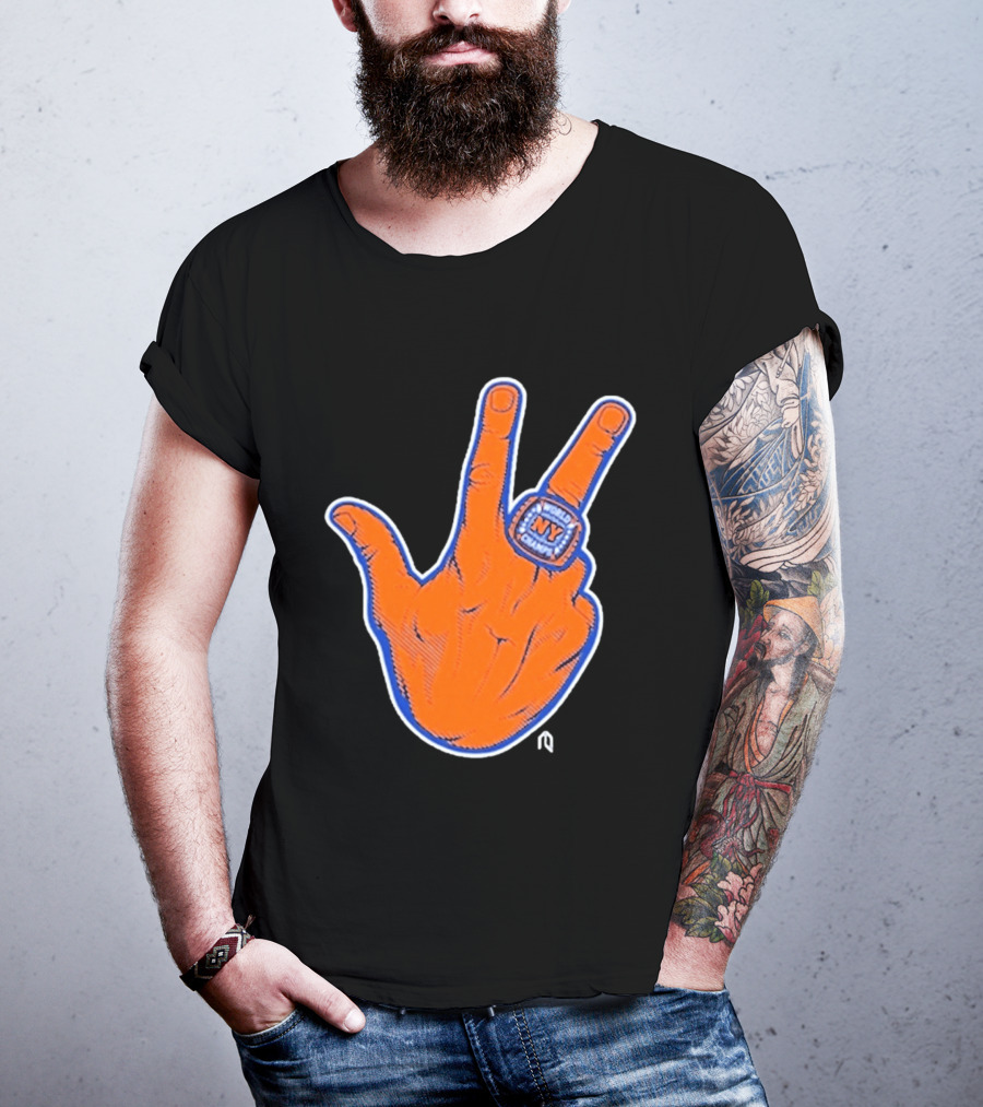 World Champion NY Ring Finger Gesture T-Shirt