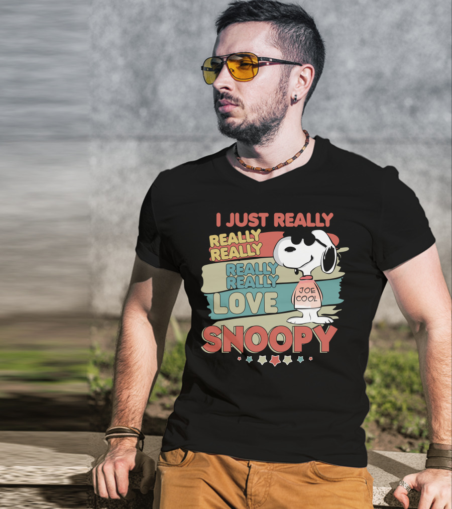 I Just Really Really Really Really Really Love Snoopy Joe Cool T-Shirt