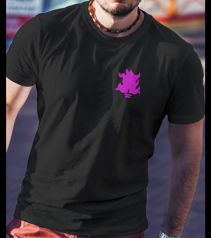 Lil Grian Purple Torch Flame Pixel T-Shirt