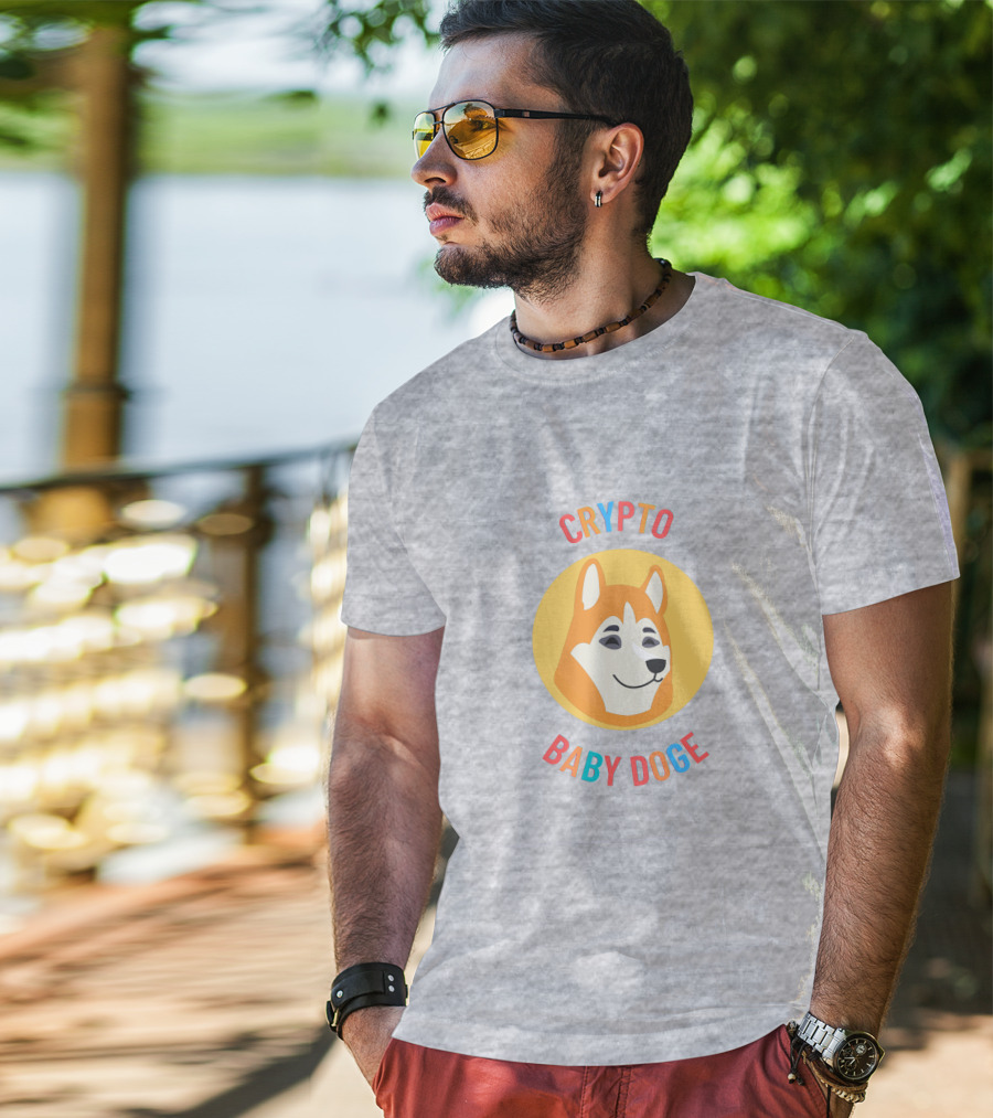Crypto Baby Doge Iconic Circle T-Shirt