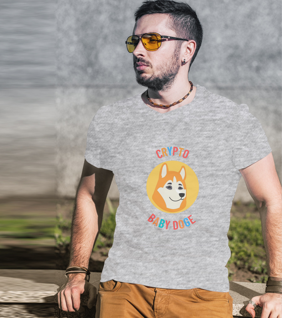 Crypto Baby Doge Iconic Circle T-Shirt