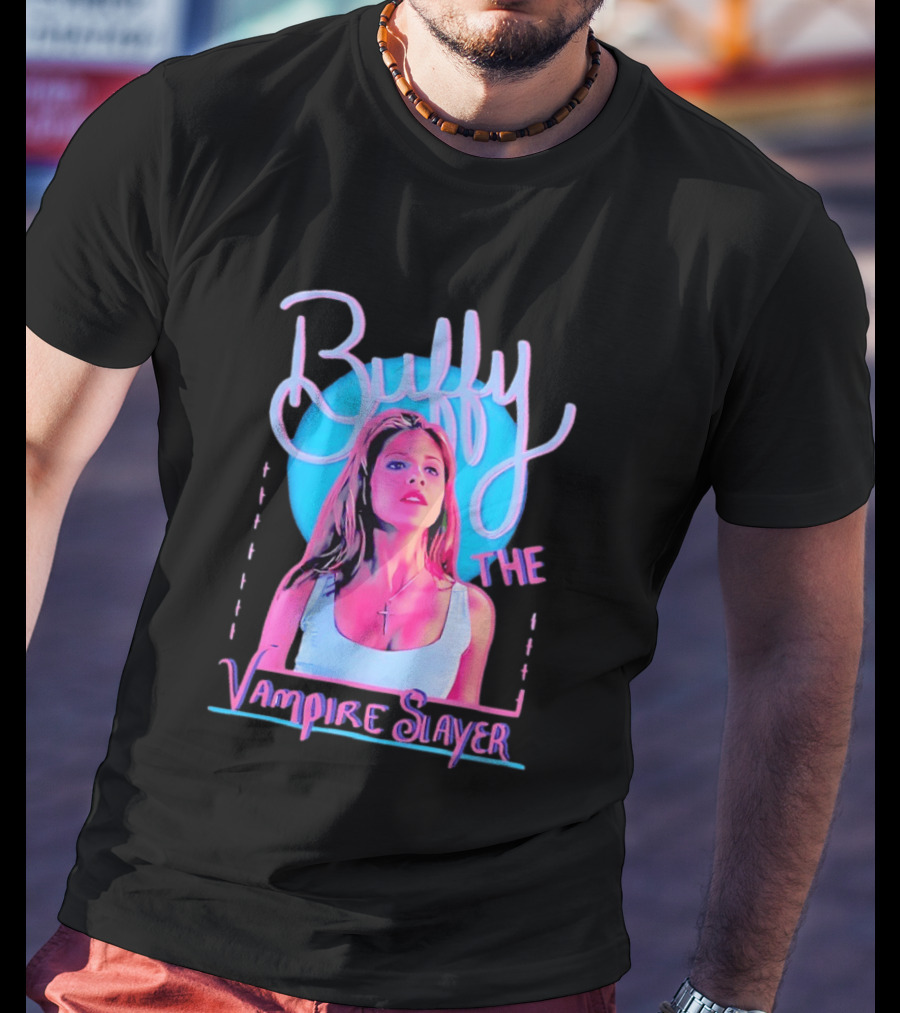 Buffy The Vampire Slayer Sarah Michelle Gellar 90s Nostalgia Fashion Icon Retro 90s T-Shirt