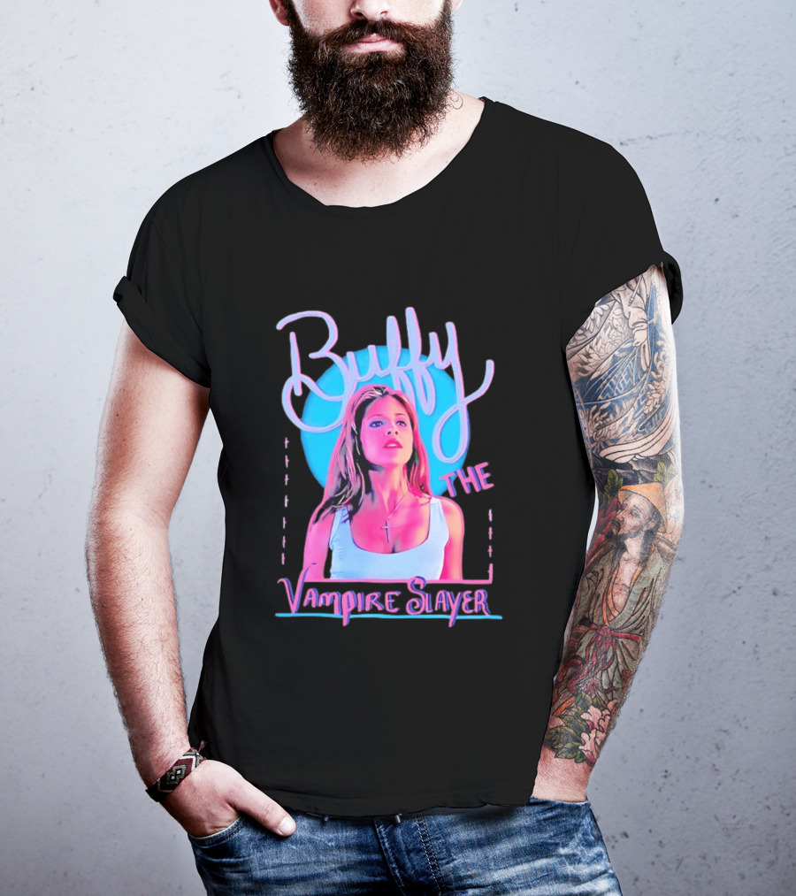 Buffy The Vampire Slayer Sarah Michelle Gellar 90s Nostalgia Fashion Icon Retro 90s T-Shirt