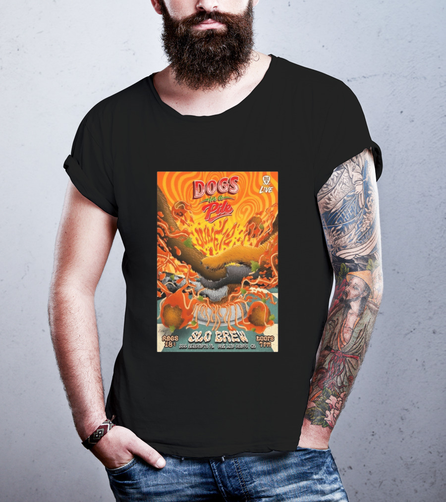 Dogs In A Pile SLO Brew San Luis Obispo June 12 2026 Live Event T-Shirt