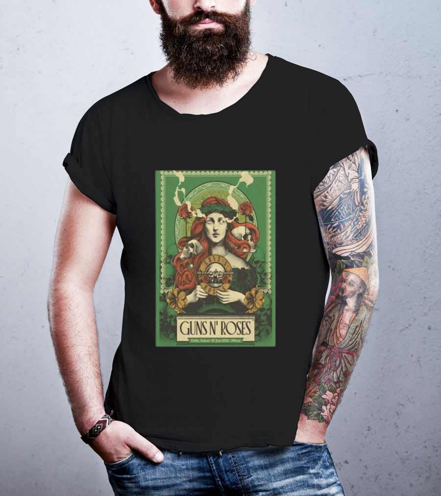 Guns N' Roses Dublin Ireland June 10 2026 Athena T-Shirt
