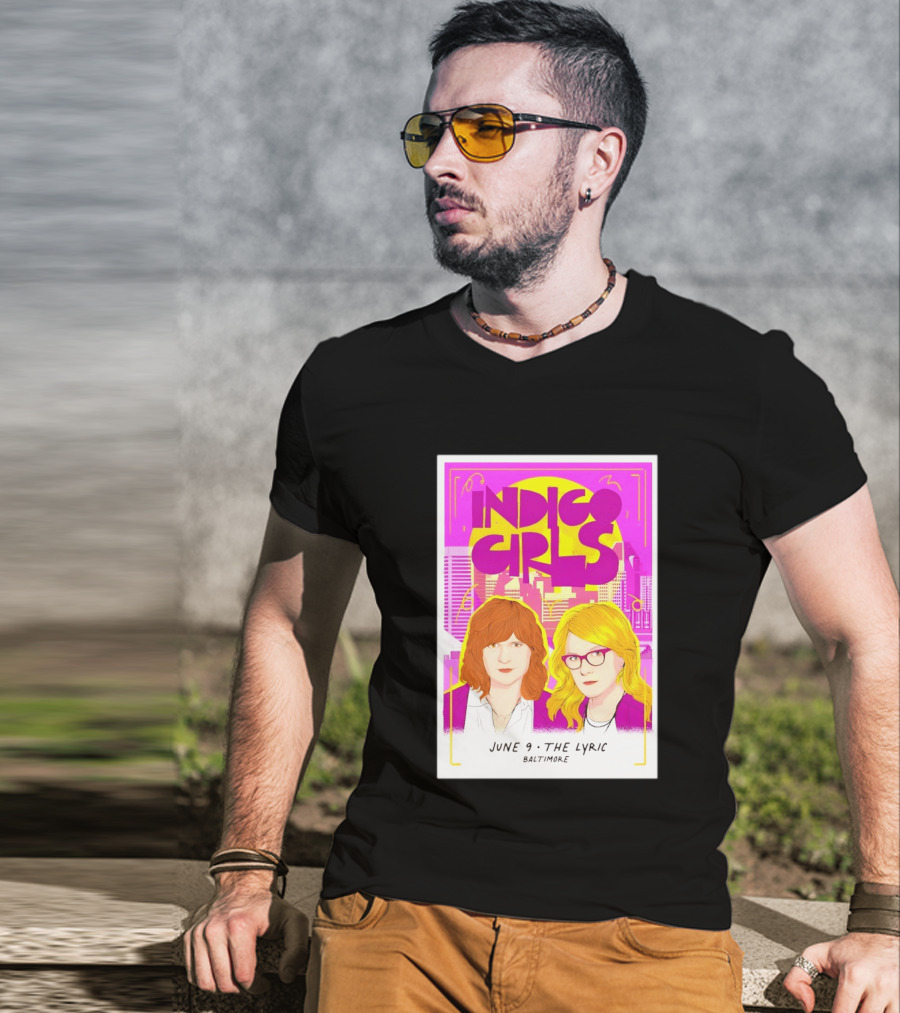 Indigo Girls June 9 The Lyric Baltimore Concert T-Shirt