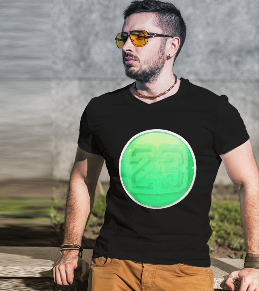 Michael Jordan 23 Green Basketball T-Shirt