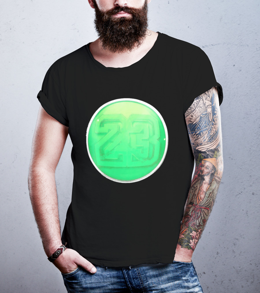 Michael Jordan 23 Green Basketball T-Shirt