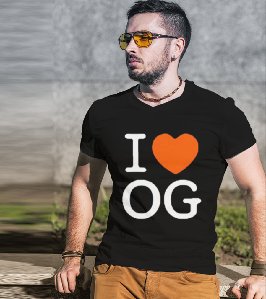 I Love OG Anunoby Orange Heart Knicks T-Shirt