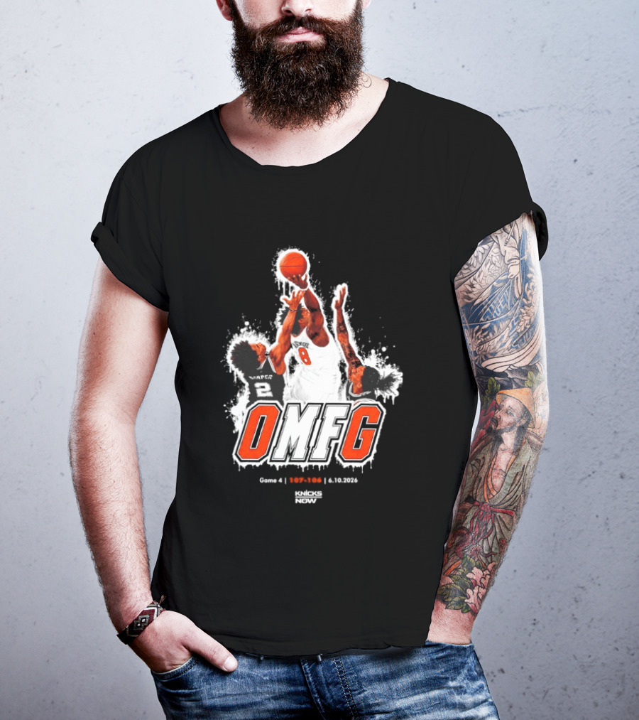 OMFG OG Anunoby New York Knicks Basketball Game 4 107 106 Knicks Now T-Shirt