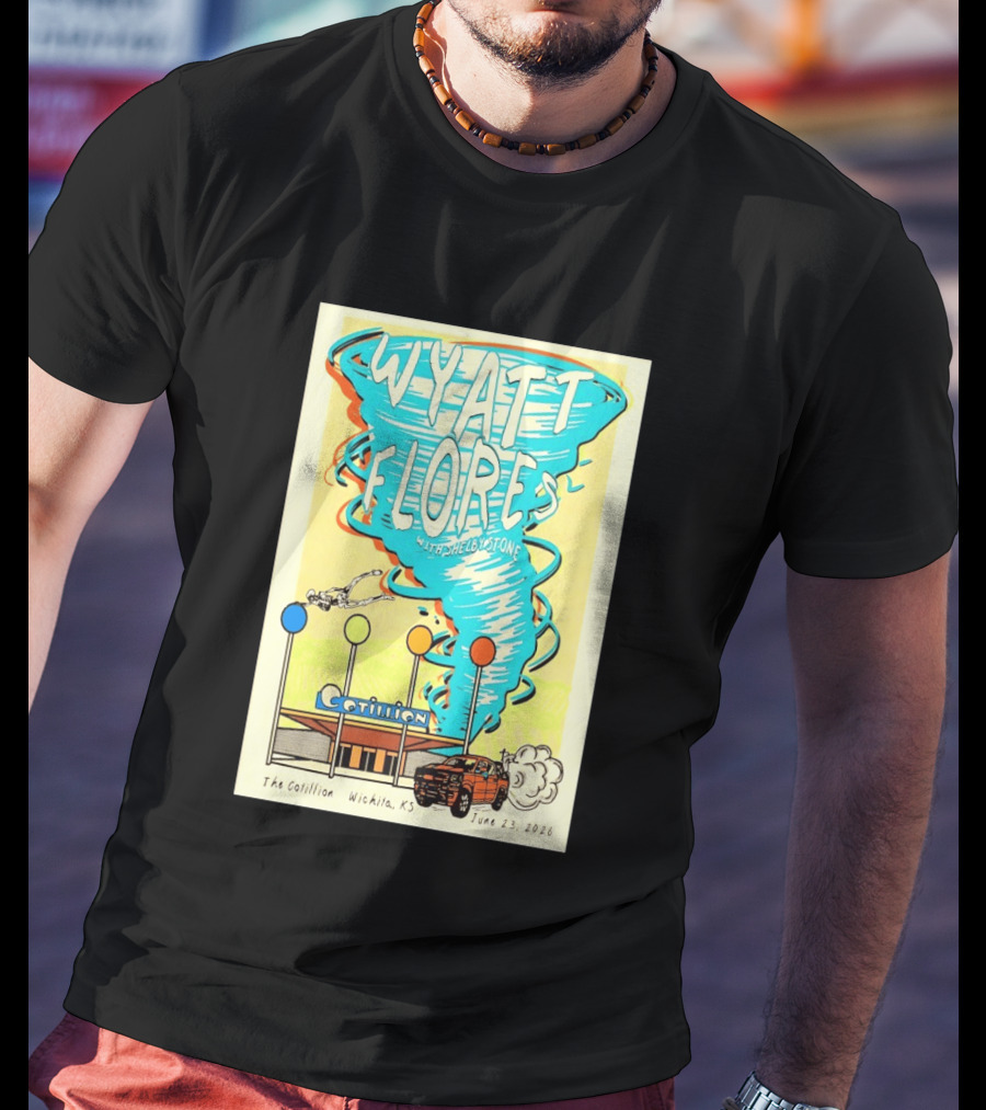 Wyatt Flores With Shelby Stone Tornado Concert June 23 2026 The Cotillion Wichita KS T-Shirt