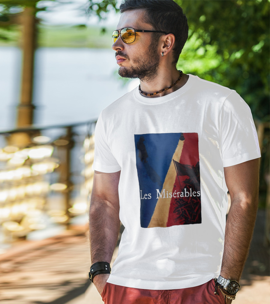 Les Misérables Barricade Tricolor Shadow And Flag Scenery T-Shirt