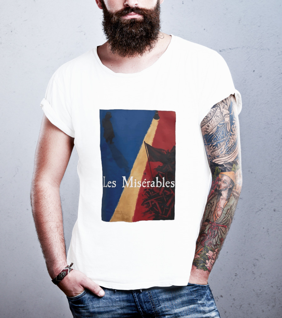 Les Misérables Barricade Tricolor Shadow And Flag Scenery T-Shirt