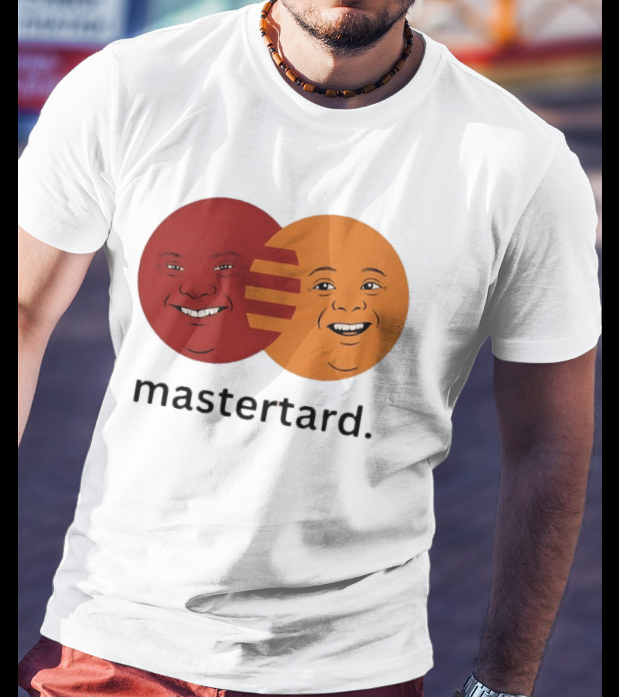Mastertard Meme Funny Smile Parody Circles T-Shirt