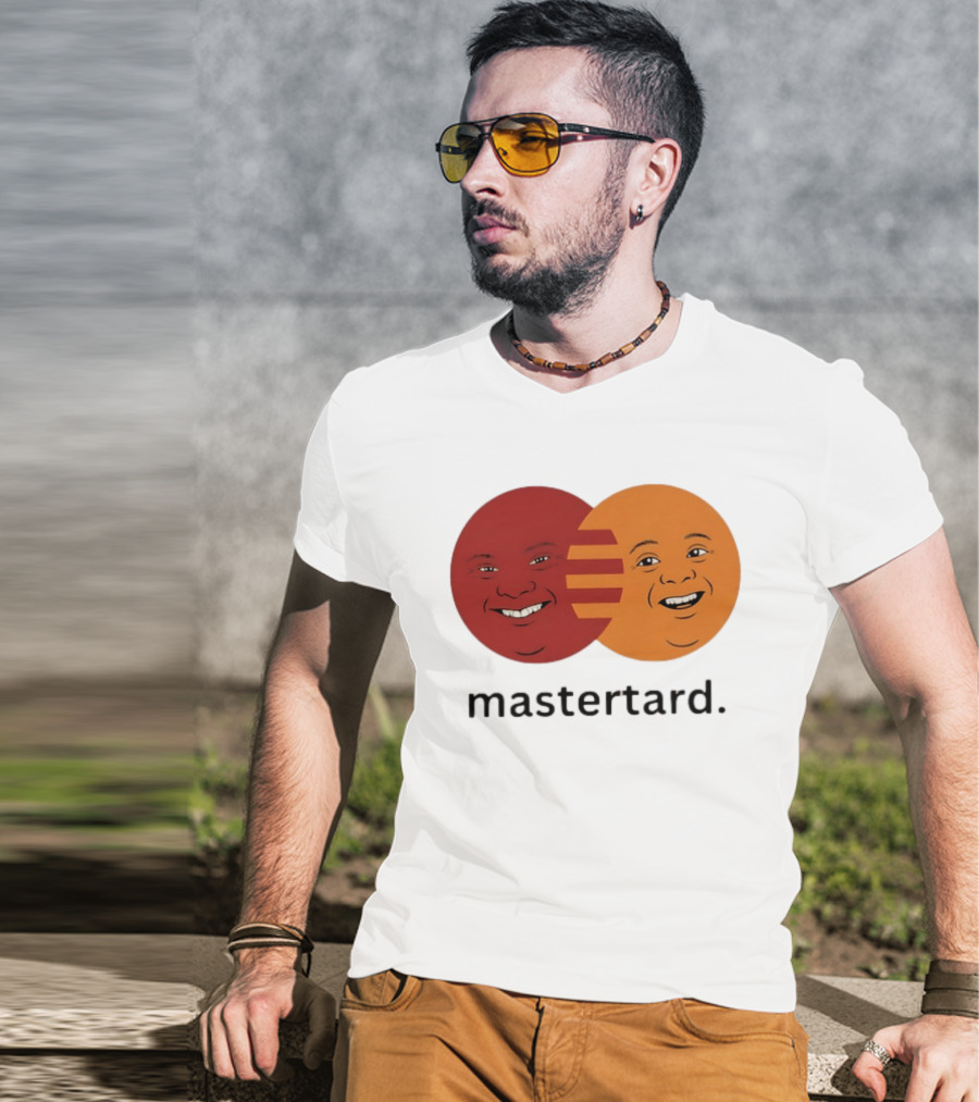 Mastertard Meme Funny Smile Parody Circles T-Shirt