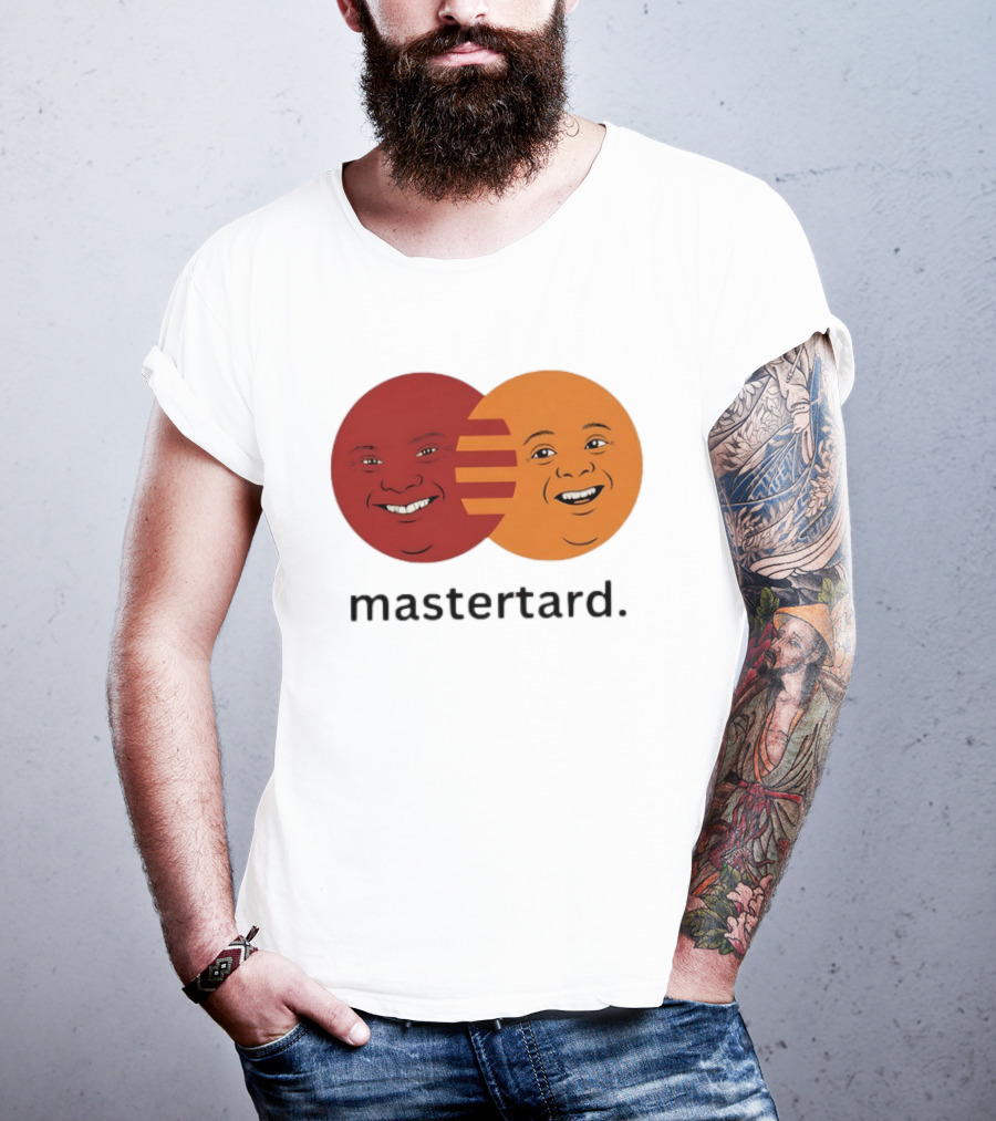 Mastertard Meme Funny Smile Parody Circles T-Shirt