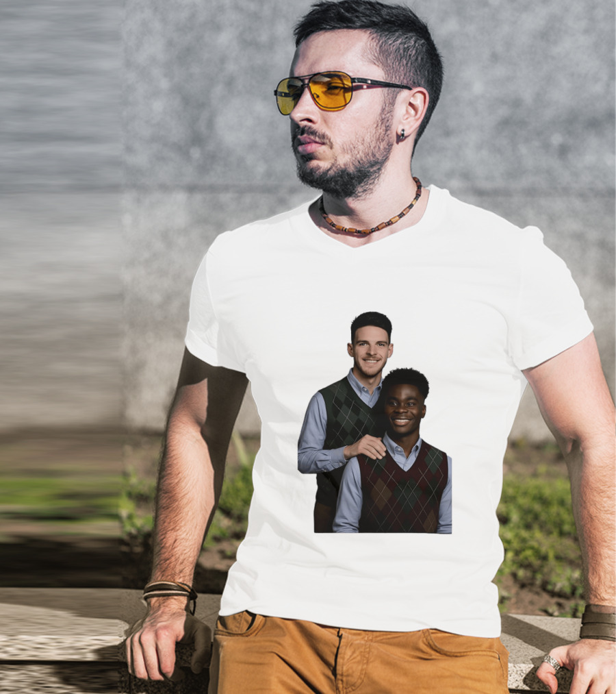 Saka Declan Rice Step Brother Arsenal FC Football Duo T-Shirt