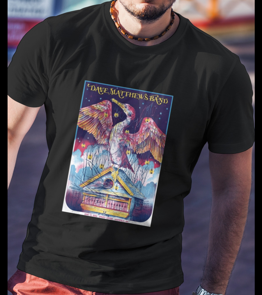 Dave Matthews Band June 19 2026 Xfinity Center Mansfield MA Bird Lanterns T-Shirt