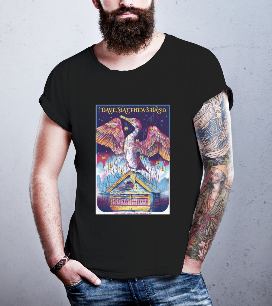 Dave Matthews Band June 19 2026 Xfinity Center Mansfield MA Bird Lanterns T-Shirt