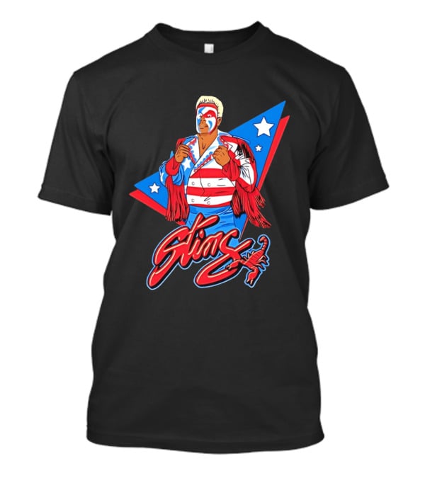 Sting USA Patriotic Jacket Red White Blue Stars Scorpion T-Shirt